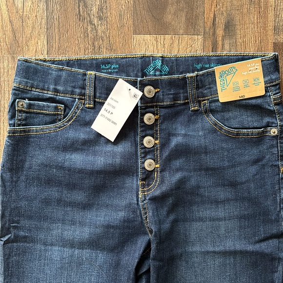 Thereabouts High Rise Skinny Jeans Plus Size NWT - Picture 2 of 10